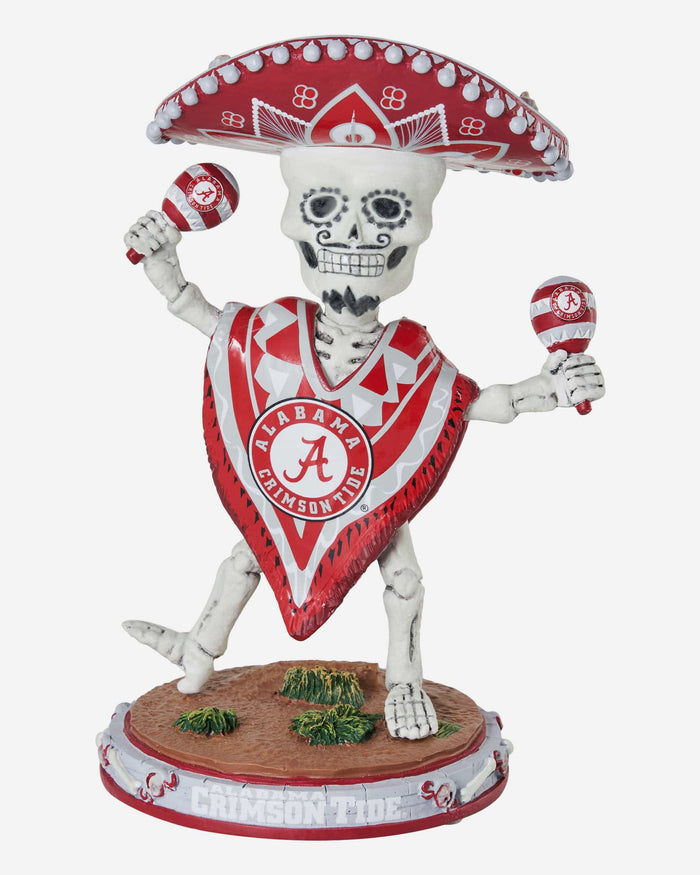 Alabama Crimson Tide Calavera Glow in the Dark Bobblehead FOCO - FOCO.com