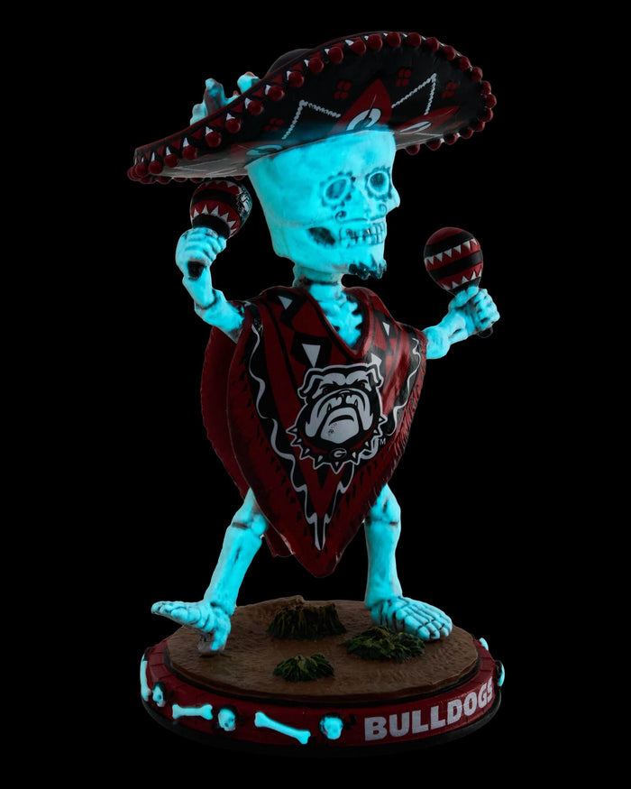 Georgia Bulldogs Calavera Glow in the Dark Bobblehead FOCO - FOCO.com