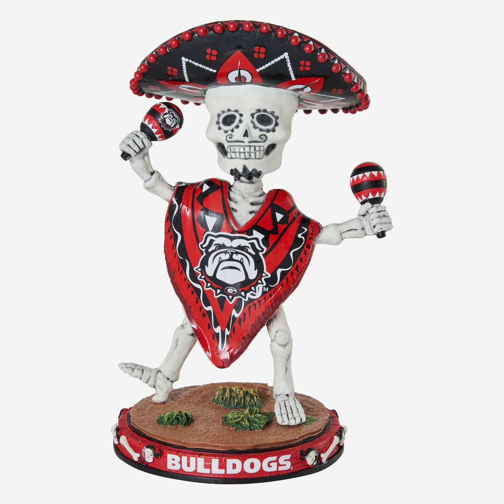 Georgia Bulldogs Calavera Glow in the Dark Bobblehead FOCO - FOCO.com