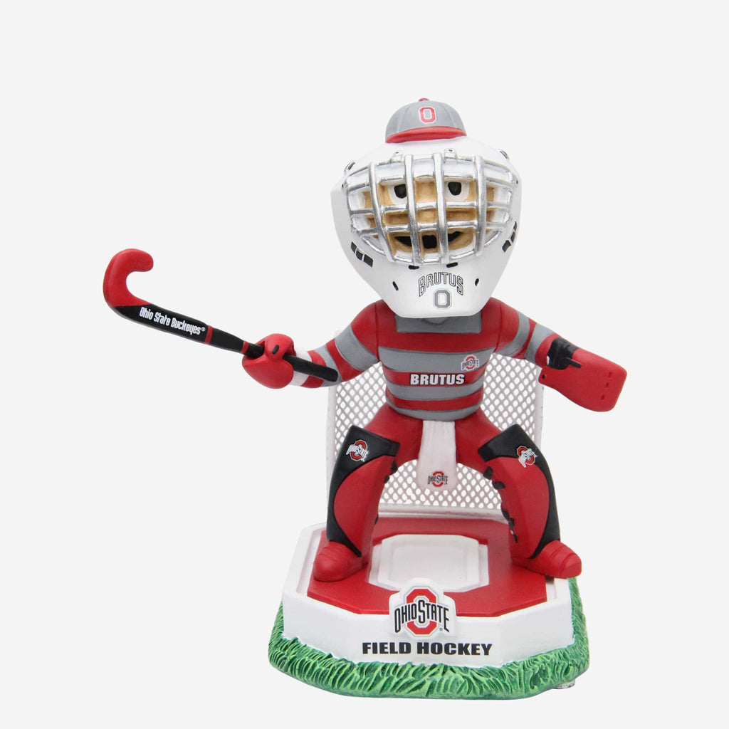 Brutus Buckeye Ohio State Buckeyes Field Hockey Mascot Bobblehead FOCO - FOCO.com
