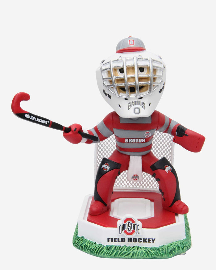 Brutus Buckeye Ohio State Buckeyes Field Hockey Mascot Bobblehead FOCO - FOCO.com