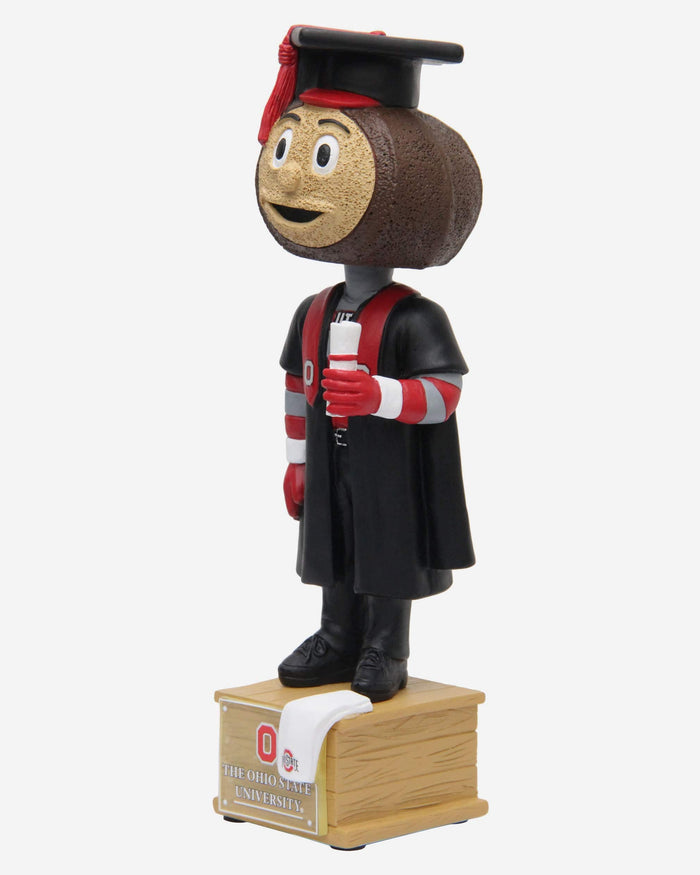 Brutus Buckeye Ohio State Buckeyes Graduation Mascot Bobblehead FOCO - FOCO.com