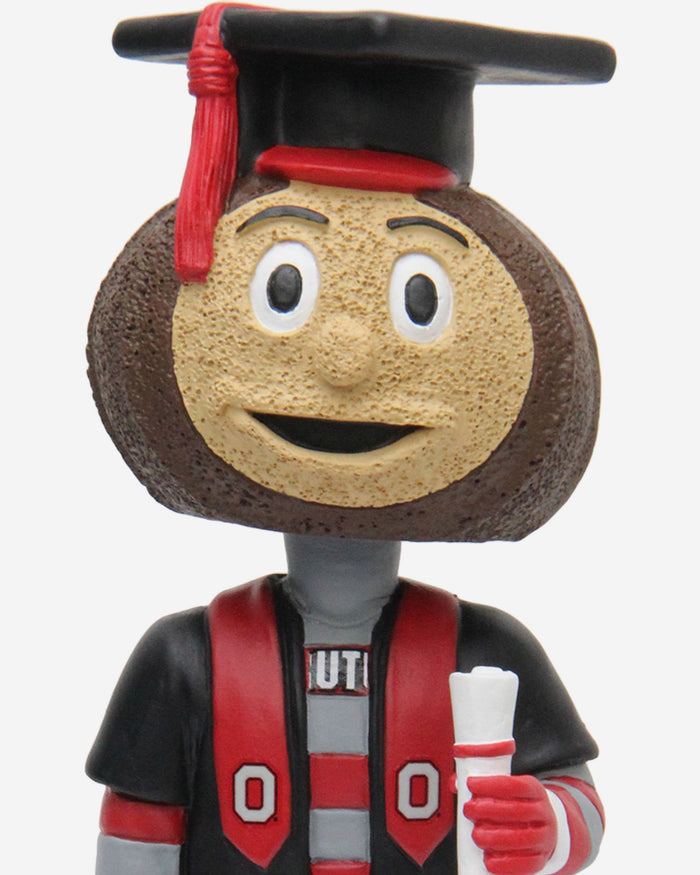 Brutus Buckeye Ohio State Buckeyes Graduation Mascot Bobblehead FOCO - FOCO.com