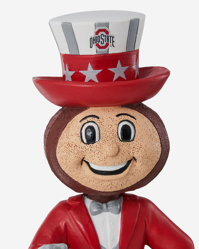 Brutus Buckeye Ohio State Buckeyes Americana Mascot Bobblehead FOCO - FOCO.com