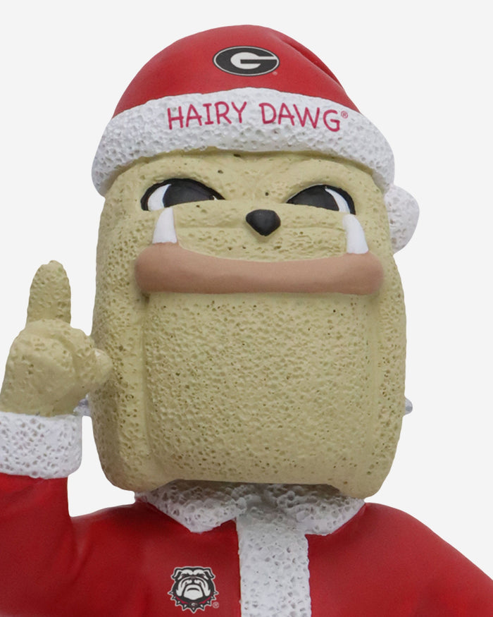 Hairy Dawg Georgia Bulldogs Santa Mascot Bobblehead FOCO - FOCO.com