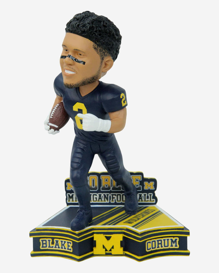 Blake Corum Michigan Wolverines 2023 Football Blue Uniform Student Athlete Bobblehead FOCO - FOCO.com