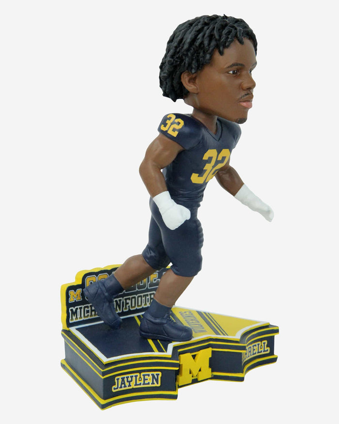 Jaylen Harrell Michigan Wolverines 2023 Football Blue Uniform Student Athlete Bobblehead FOCO - FOCO.com