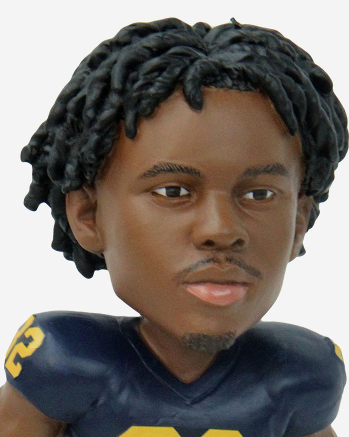 Jaylen Harrell Michigan Wolverines 2023 Football Blue Uniform Student Athlete Bobblehead FOCO - FOCO.com