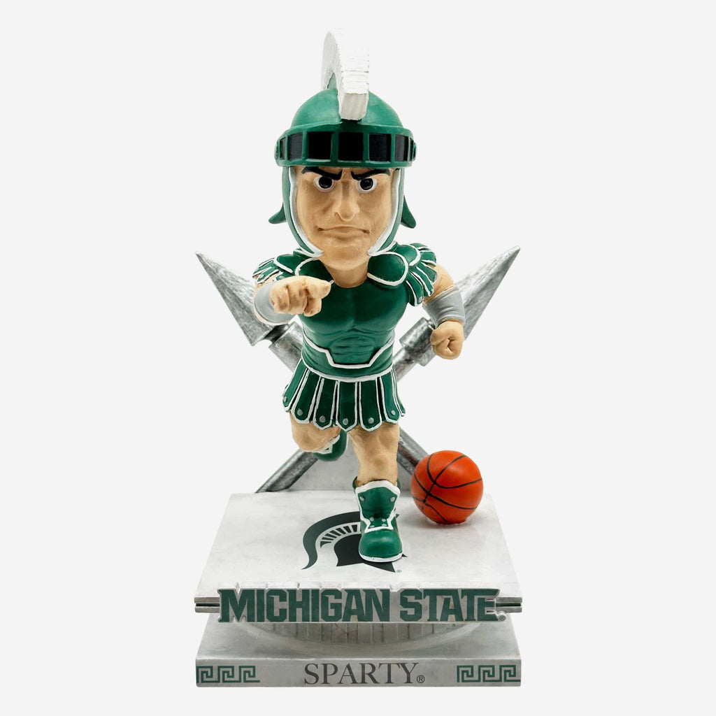 Sparty Michigan State Spartans Basketball Mascot Bobblehead FOCO - FOCO.com