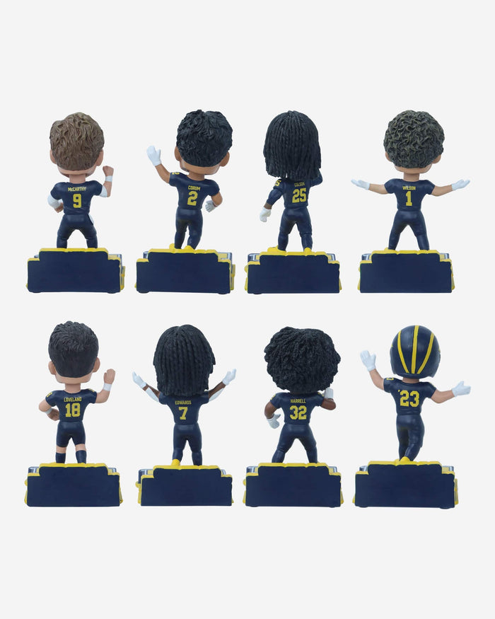Michigan Wolverines Hail Yes Mini Bobblehead Boxed Set FOCO - FOCO.com
