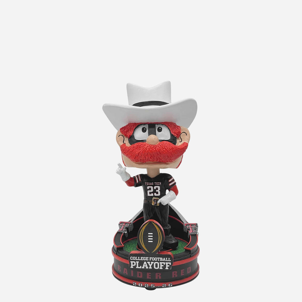 Raider Red Texas Tech Red Raiders 2025 College Football Playoff Mascot Mini Bighead Bobblehead FOCO - FOCO.com