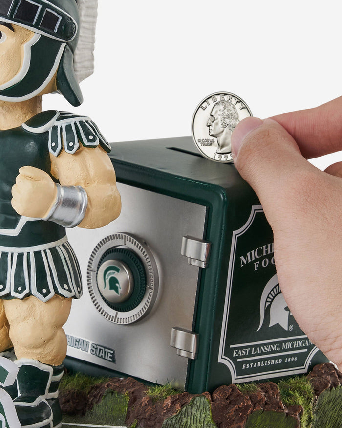 Sparty Michigan State Spartans Mascot Bank Bobblehead FOCO - FOCO.com