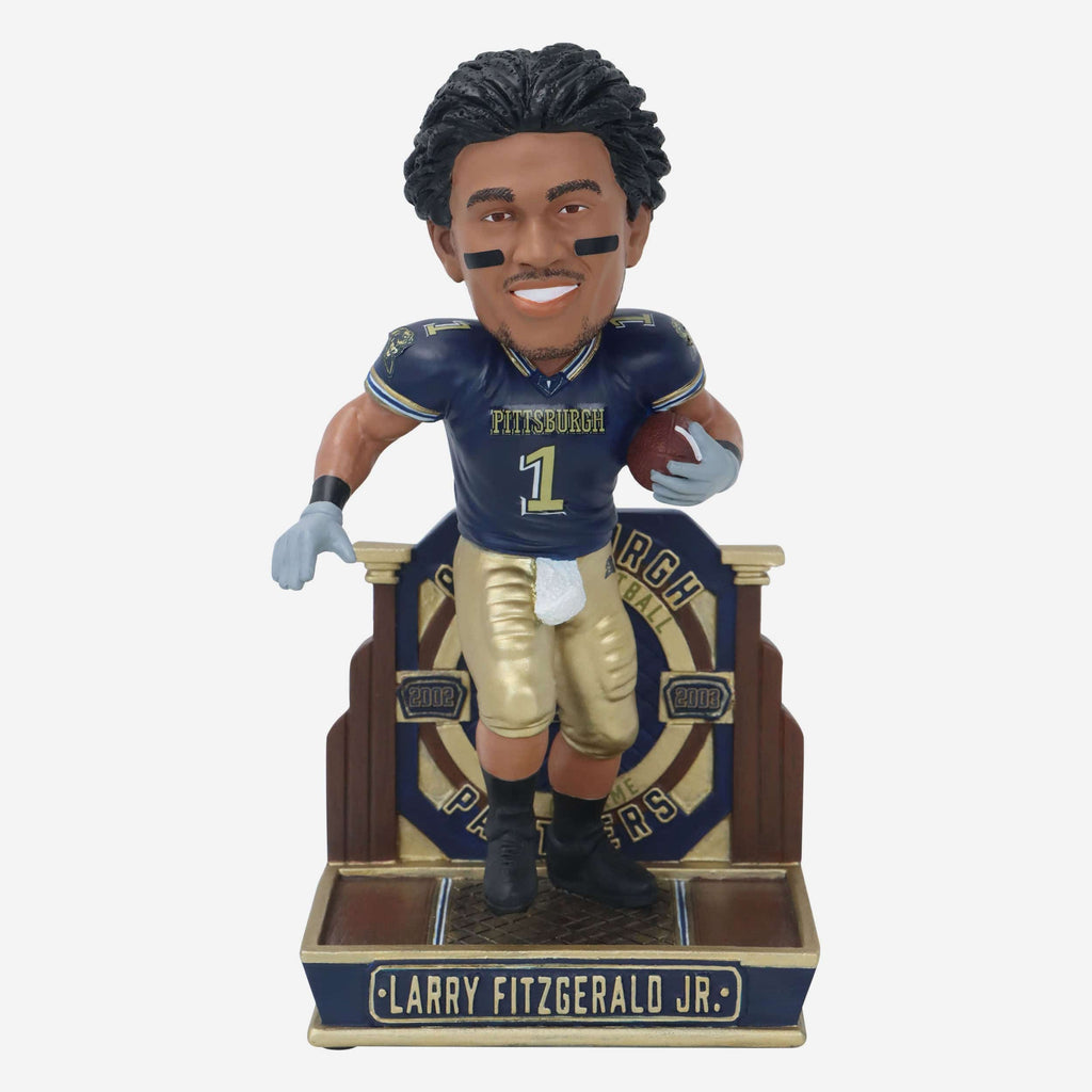 Larry Fitzgerald Pittsburgh Panthers College Football Hall of Fame Bobblehead FOCO - FOCO.com