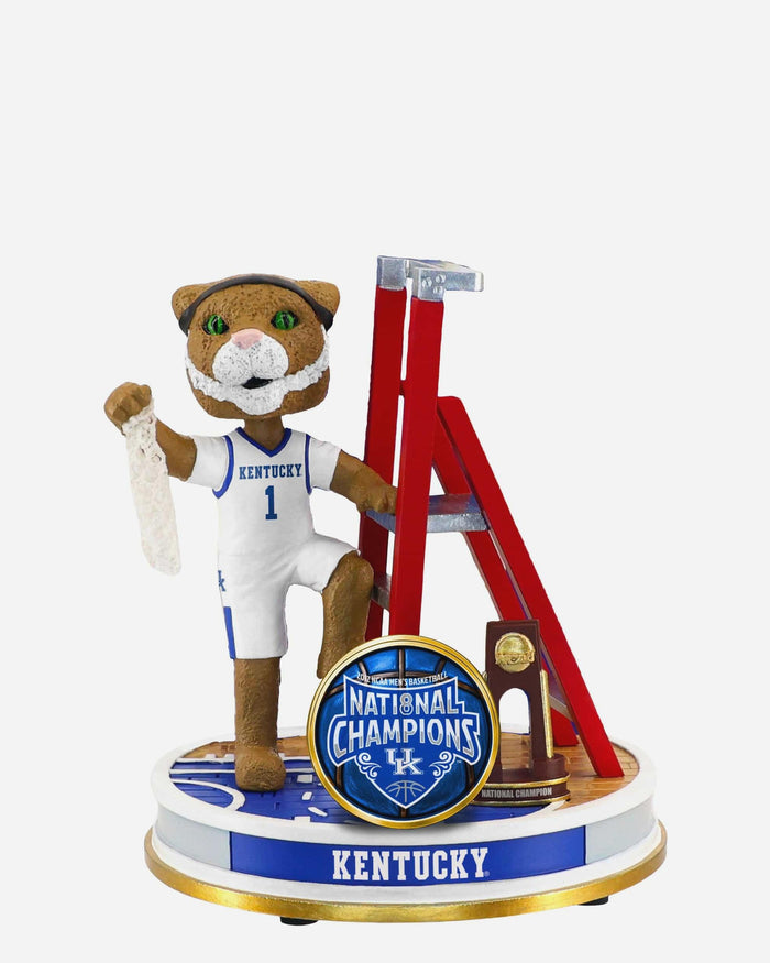 Kentucky Wildcats 2012 Mens Basketball National Champions Cutting the Net Mini Bobblehead Scene FOCO - FOCO.com