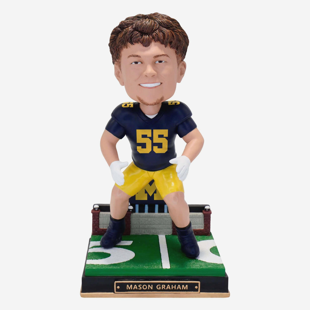 Mason Graham Michigan Wolverines Gates Series Bobblehead FOCO - FOCO.com