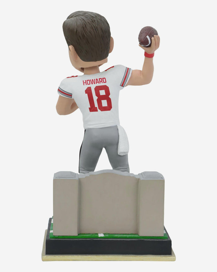 Will Howard Ohio State Buckeyes White Jersey Gate Series Bobblehead FOCO - FOCO.com