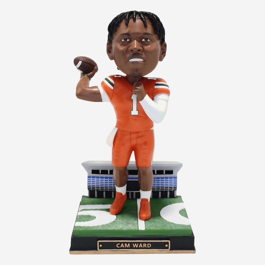 Cam Ward Miami Hurricanes Gates Series Bobblehead FOCO - FOCO.com