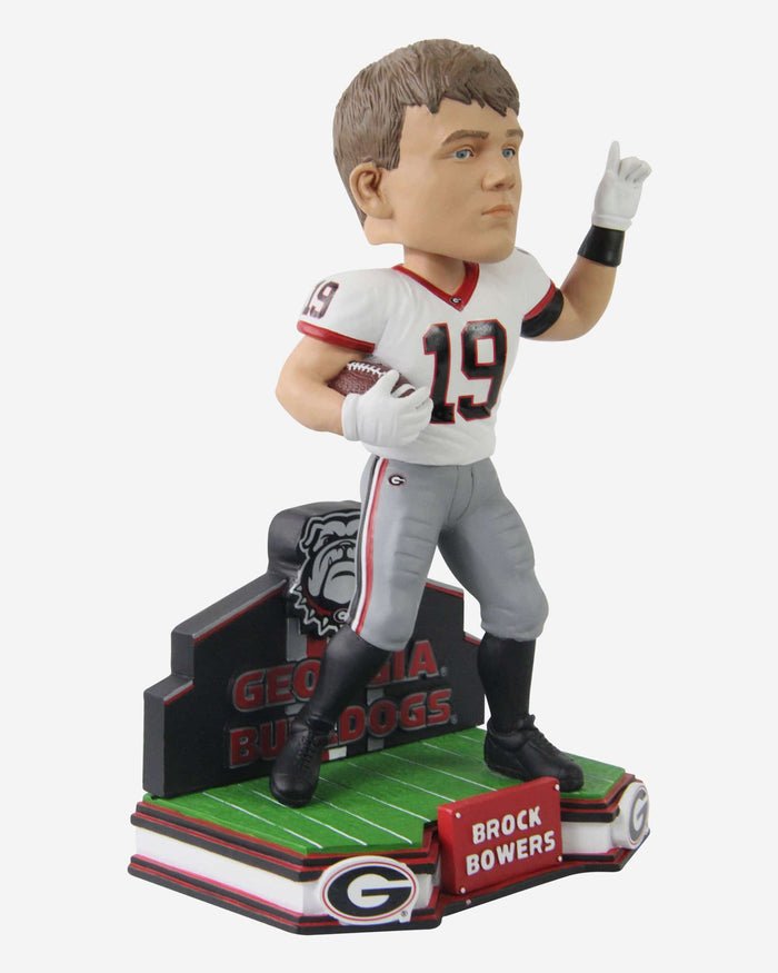 Brock Bowers Georgia Bulldogs Football White Uniform Student Athlete Bobblehead FOCO - FOCO.com