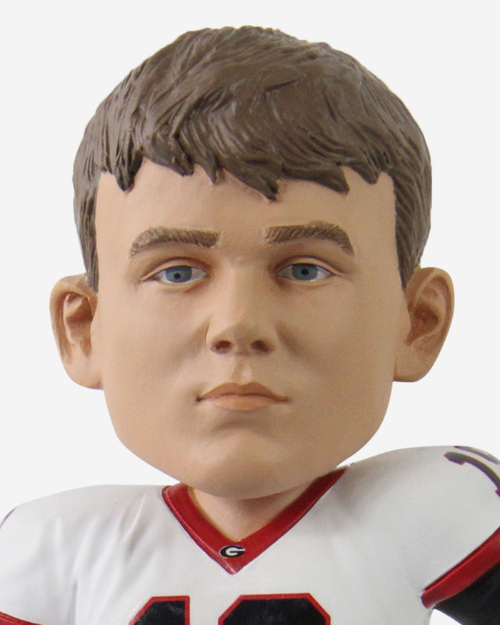 Brock Bowers Georgia Bulldogs Football White Uniform Student Athlete Bobblehead FOCO - FOCO.com