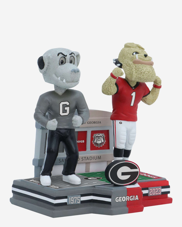 Fluffie & Hairy Dawg Georgia Bulldogs Then and Now Mascot Bobblehead FOCO - FOCO.com