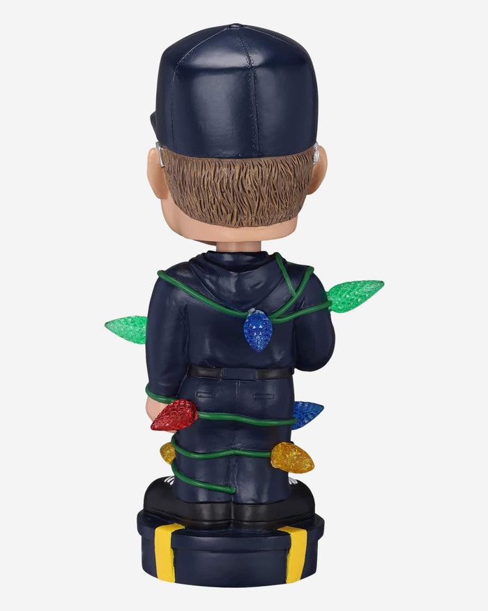 Jim Harbaugh Michigan Wolverines Holiday Lights Bobblehead FOCO - FOCO.com