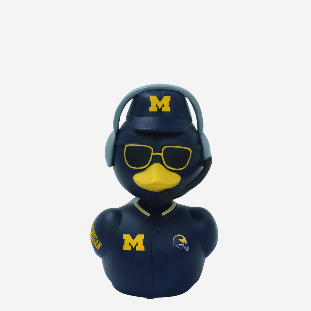 Michigan Wolverines Superfan Bobble Duck Mini Bobblehead FOCO - FOCO.com