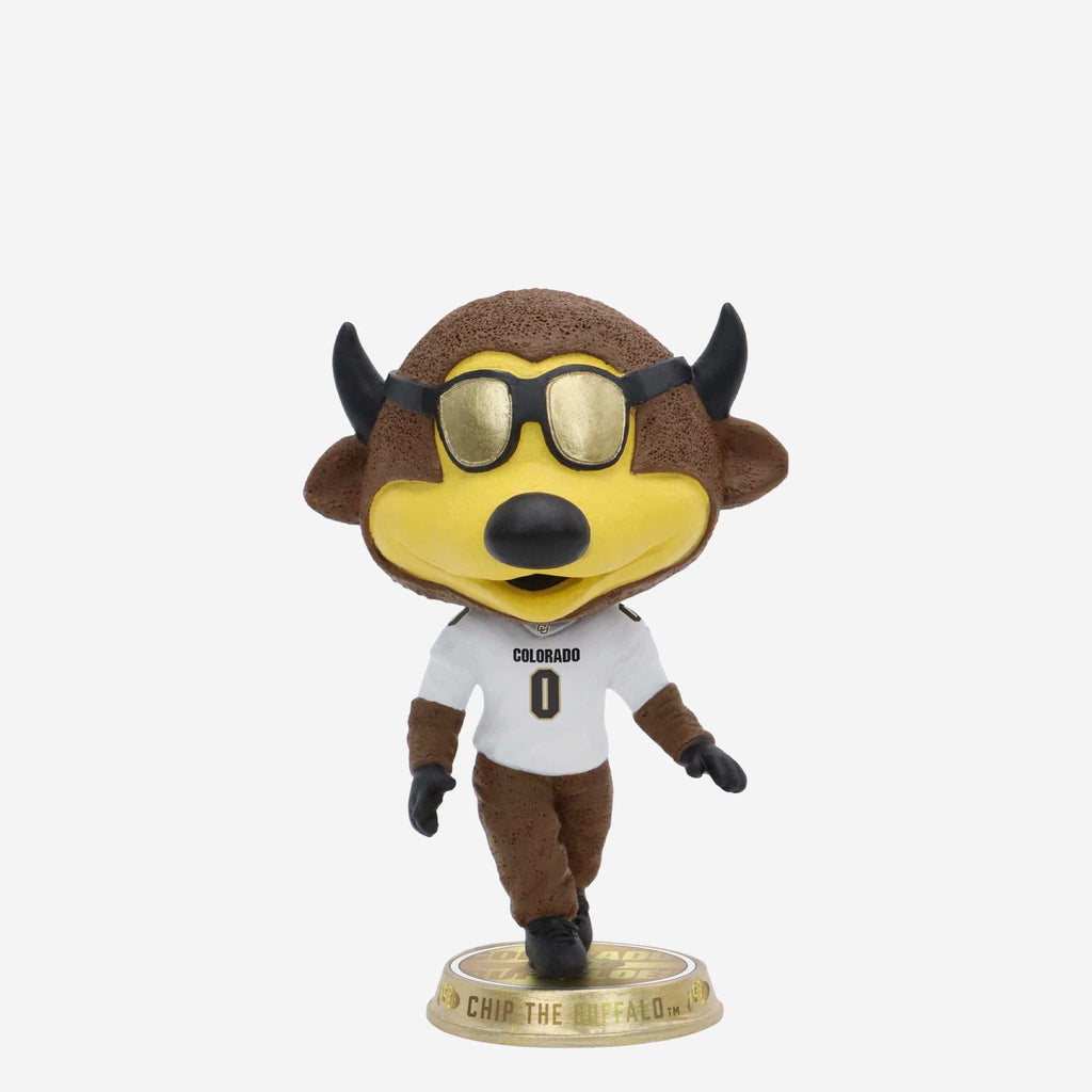 Chip the Buffalo Colorado Buffaloes Mascot Variant Mini Bighead Bobblehead FOCO - FOCO.com