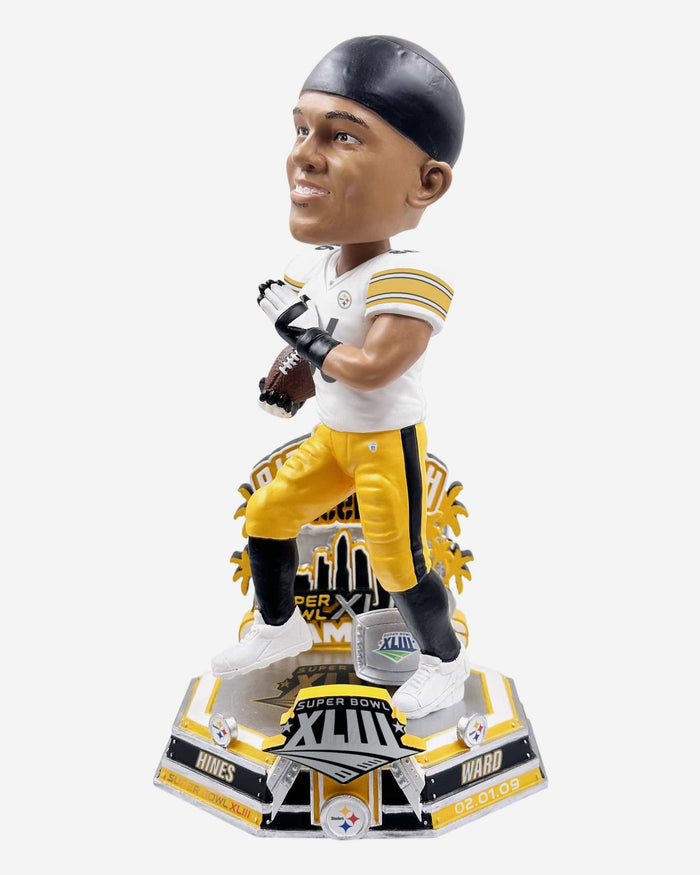 Hines Ward Pittsburgh Steelers Super Bowl XLIII Champions 15th Anniversary Bobblehead FOCO - FOCO.com