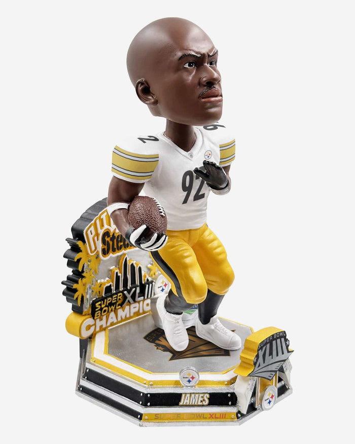 James Harrison Pittsburgh Steelers Super Bowl XLIII Champions 15th Anniversary Bobblehead FOCO - FOCO.com