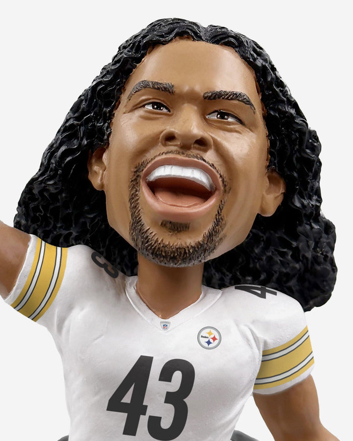 Troy Polamalu Pittsburgh Steelers Super Bowl XLIII Champions 15th Anniversary Bobblehead FOCO - FOCO.com