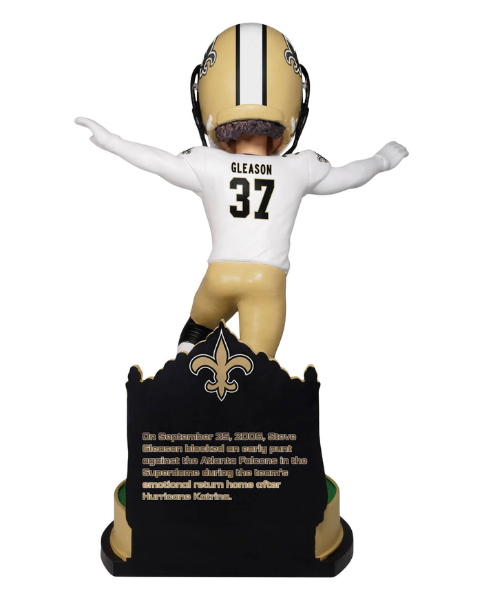 Steve Gleason New Orleans Saints Memorable Blocked Punt 20th Anniversary Bobblehead FOCO - FOCO.com