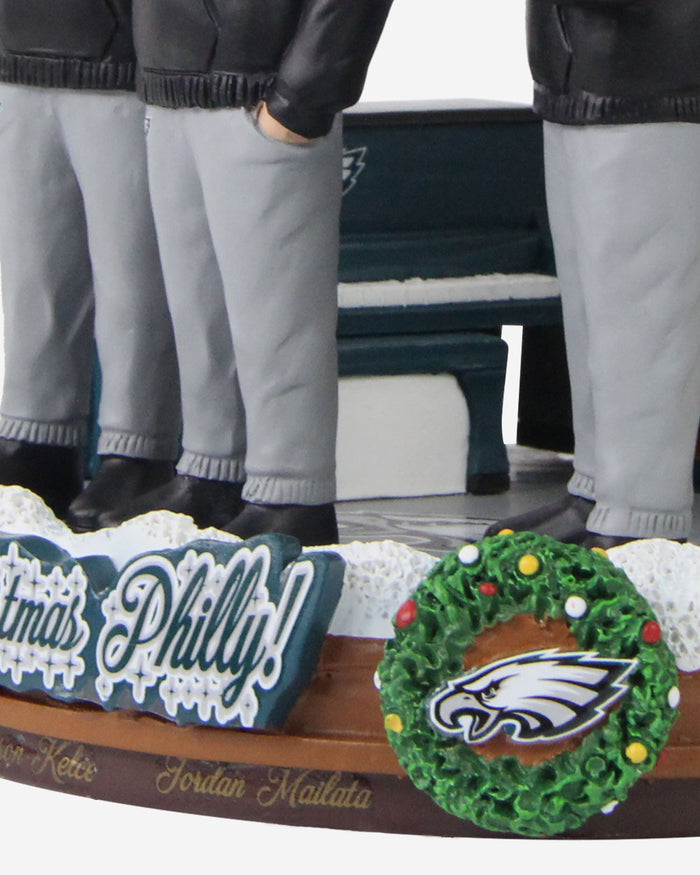Philadelphia Eagles Merry Christmas Philly Mini Bobblehead Scene FOCO - FOCO.com
