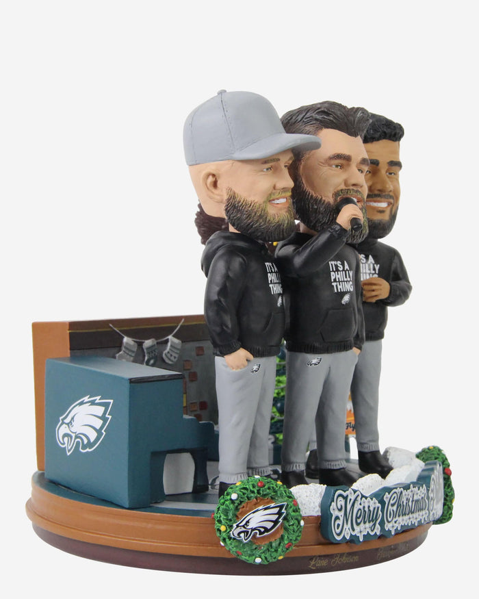 Philadelphia Eagles Merry Christmas Philly Mini Bobblehead Scene FOCO - FOCO.com