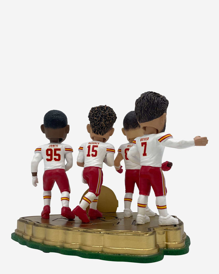 Kansas City Chiefs Sixth Consecutive AFC Championship Game Mini Bobblehead Scene FOCO - FOCO.com