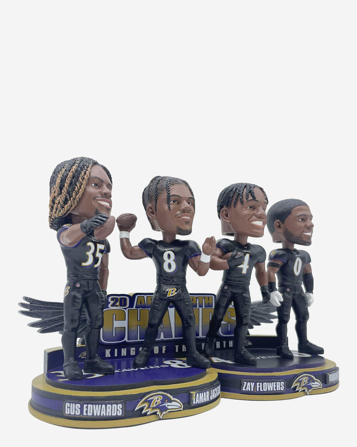 Baltimore Ravens 2023 AFC North Division Champions Mini Bobblehead Scene FOCO - FOCO.com