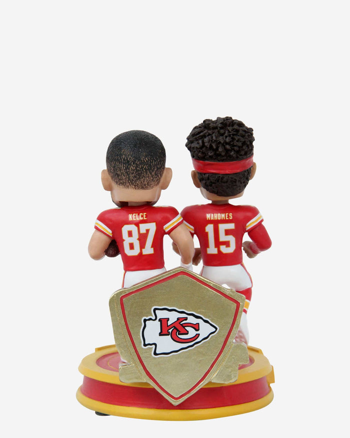 Patrick Mahomes & Travis Kelce Kansas City Chiefs 50th Touchdown Connection Dual Bobblehead FOCO - FOCO.com