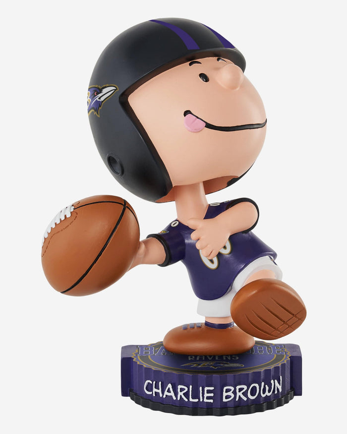 Baltimore Ravens Charlie Brown Peanuts Bighead Bobblehead FOCO - FOCO.com