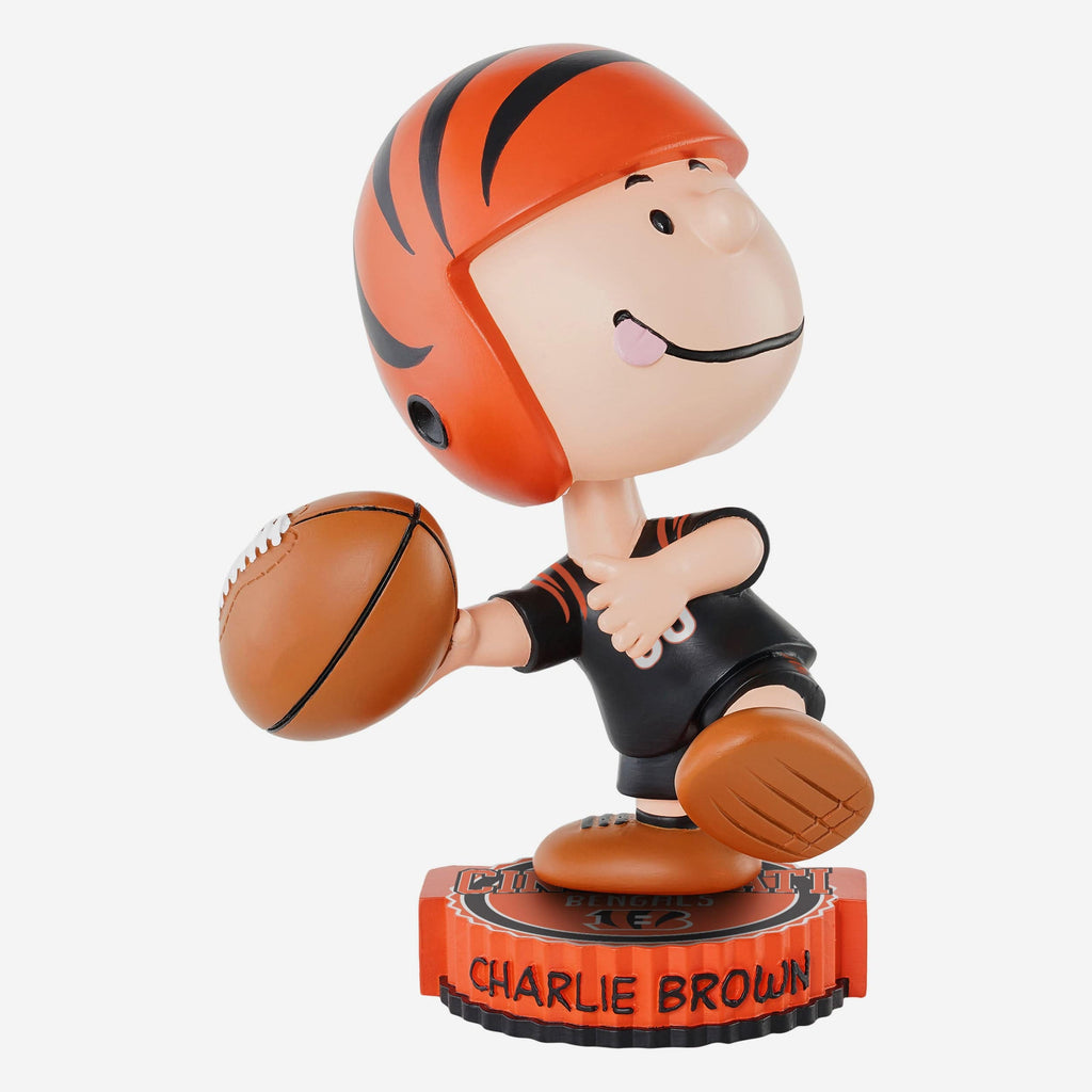 Cincinnati Bengals Charlie Brown Peanuts Bighead Bobblehead FOCO - FOCO.com
