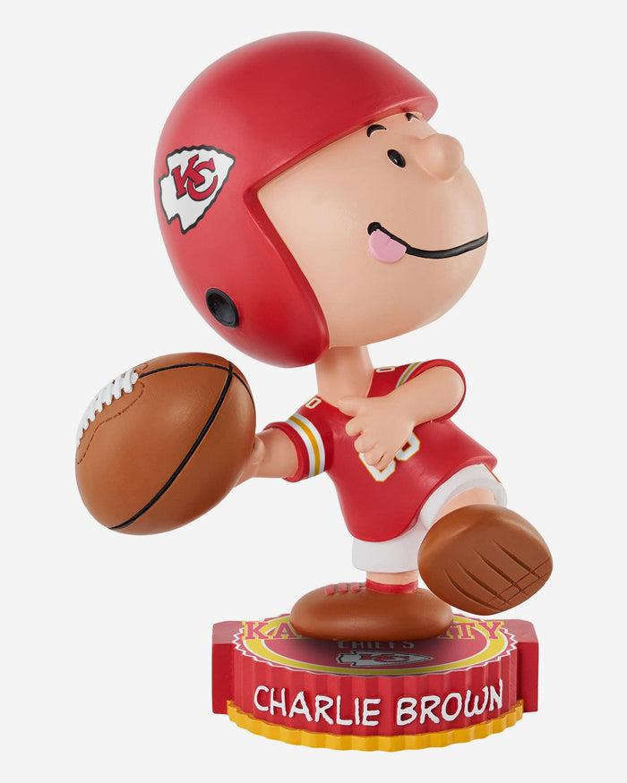 Kansas City Chiefs Charlie Brown Peanuts Bighead Bobblehead FOCO - FOCO.com