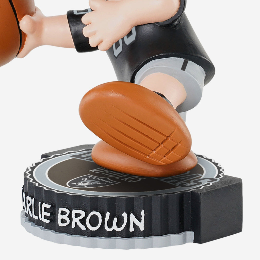 Las Vegas Raiders Charlie Brown Peanuts Bighead Bobblehead FOCO