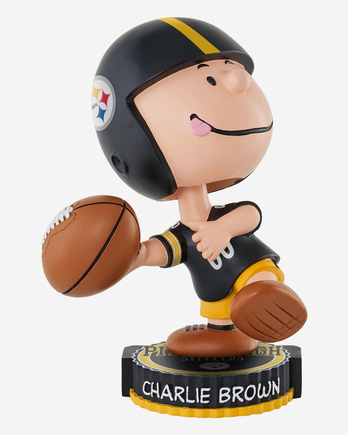 Pittsburgh Steelers Charlie Brown Peanuts Bighead Bobblehead FOCO - FOCO.com