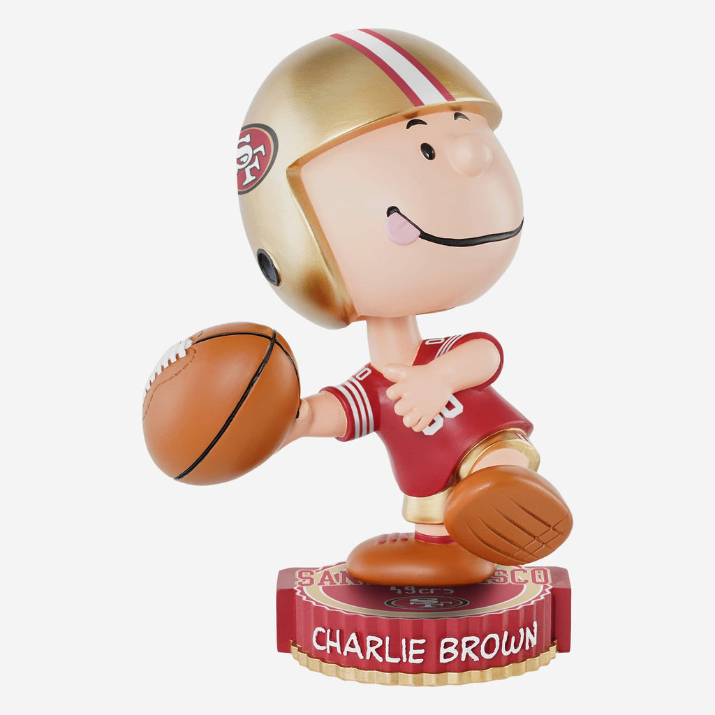 San Francisco 49ers Charlie Brown Peanuts Bighead Bobblehead FOCO - FOCO.com