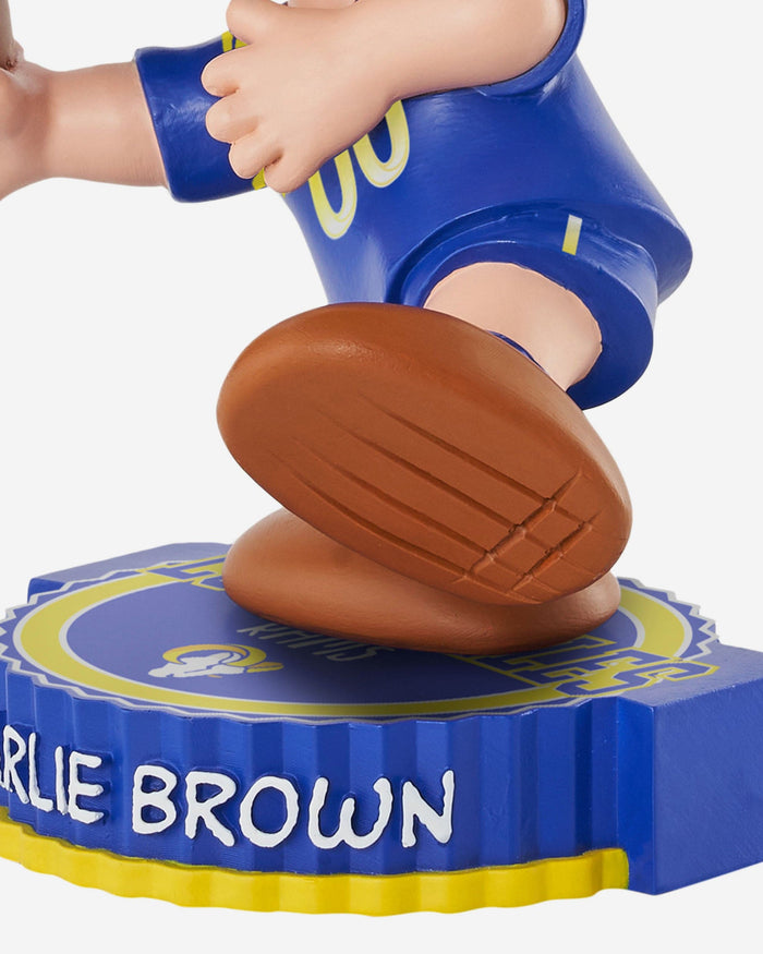 Los Angeles Rams Charlie Brown Peanuts Bighead Bobblehead FOCO - FOCO.com