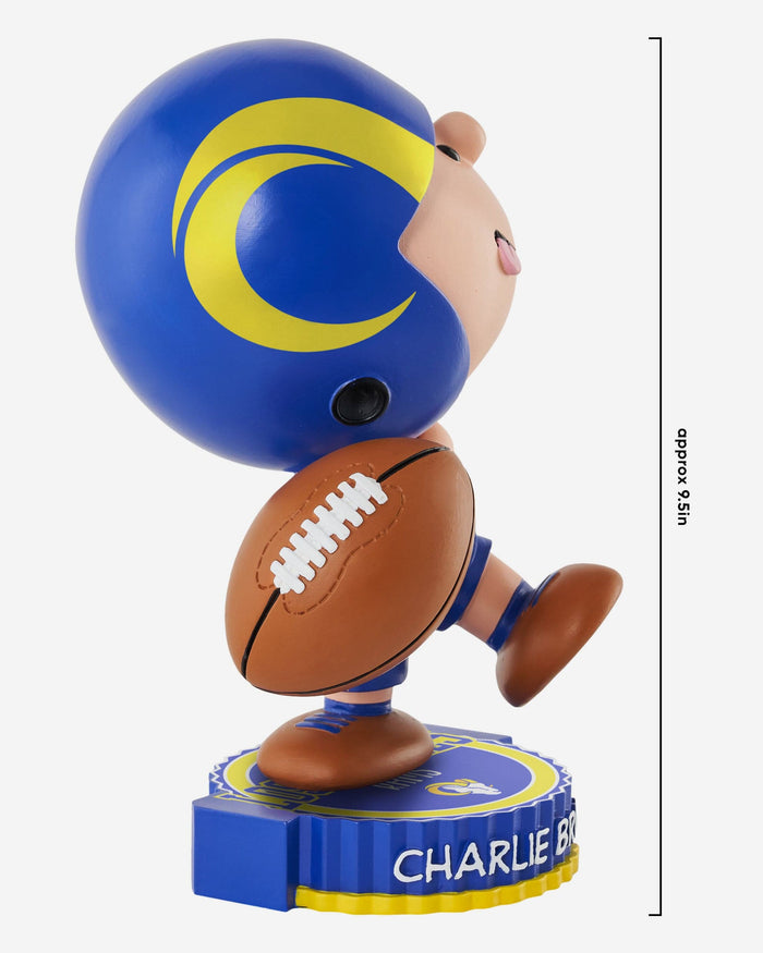 Los Angeles Rams Charlie Brown Peanuts Bighead Bobblehead FOCO - FOCO.com