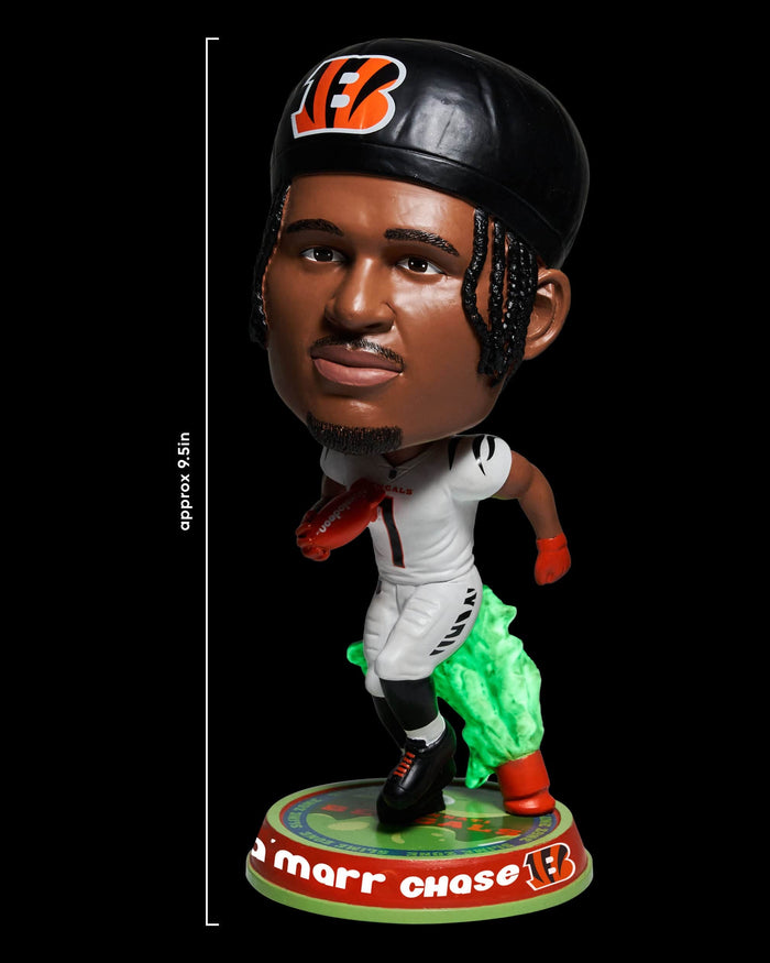 Ja'Marr Chase Cincinnati Bengals Nickelodeon Glow In The Dark Bighead Bobblehead FOCO - FOCO.com