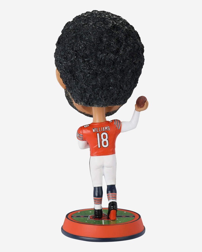 Caleb Williams Chicago Bears Orange Jersey Field Stripe Bighead Bobblehead FOCO - FOCO.com