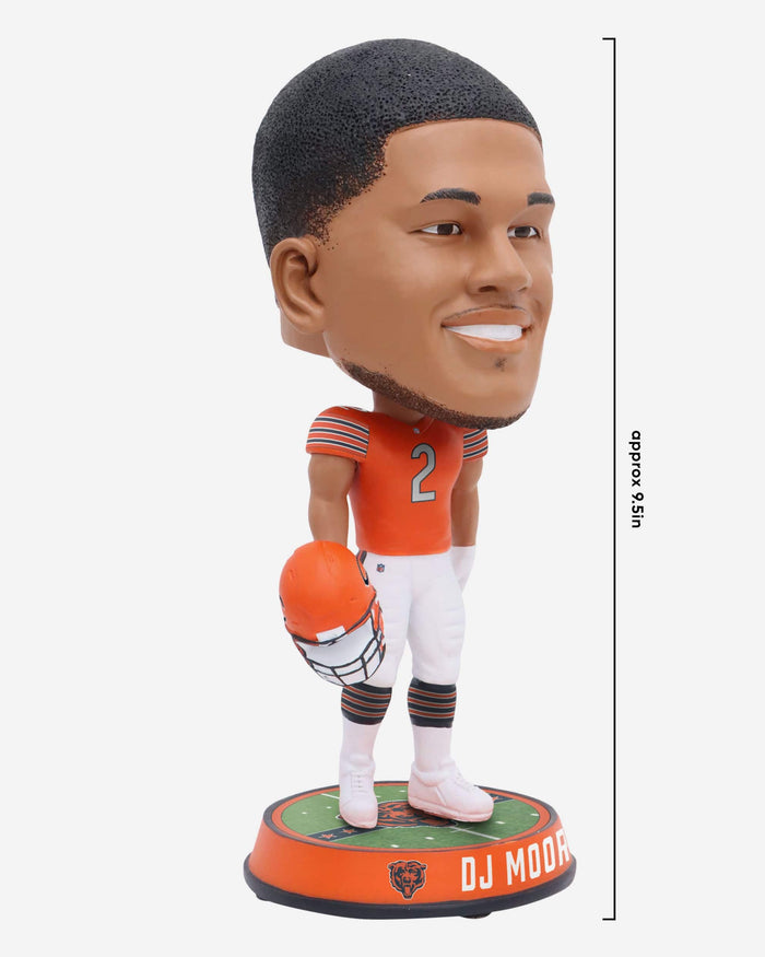 DJ Moore Chicago Bears Alternate Uniform Field Stripe Bighead Bobblehead FOCO - FOCO.com