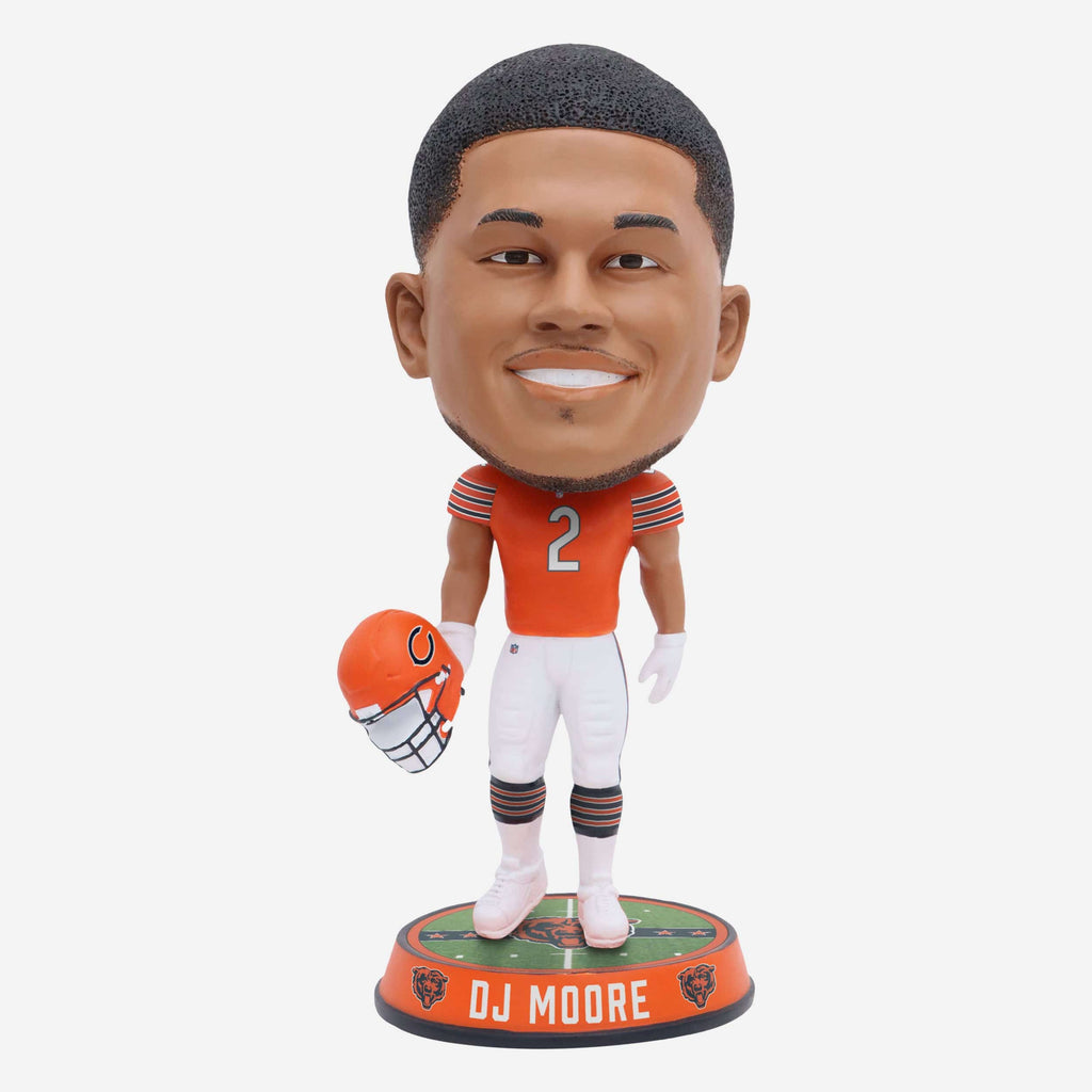 DJ Moore Chicago Bears Alternate Uniform Field Stripe Bighead Bobblehead FOCO - FOCO.com