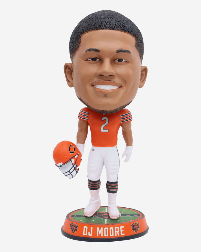 DJ Moore Chicago Bears Alternate Uniform Field Stripe Bighead Bobblehead FOCO - FOCO.com