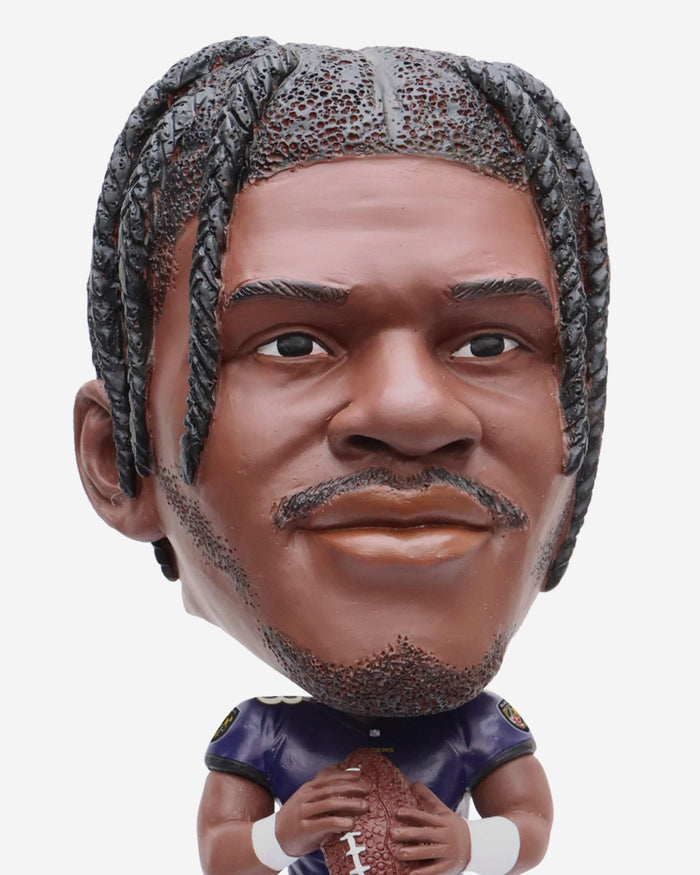 Lamar Jackson Baltimore Ravens Field Stripe Bighead Bobblehead FOCO - FOCO.com